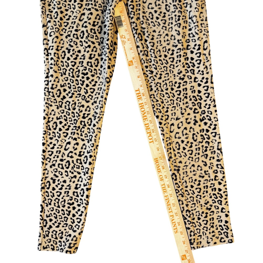 Chicos Brigitte So Slimming Leopard Print Pants Womens‎ 1R US 8 Small Tan Black - Picture 2 of 6